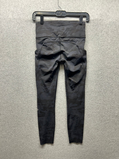 Lululemon Fast and Free Tight II 24" Nulux Size 4 Incognito Camo Multi Grey