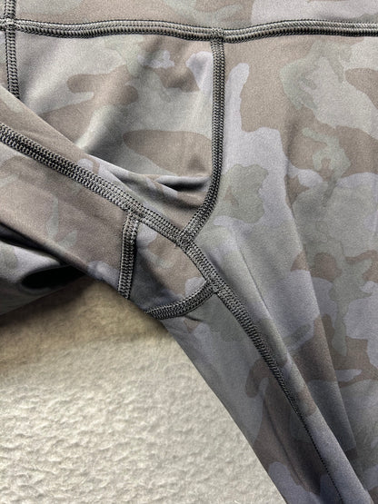 Lululemon Fast and Free Tight II 24" Nulux Size 4 Incognito Camo Multi Grey