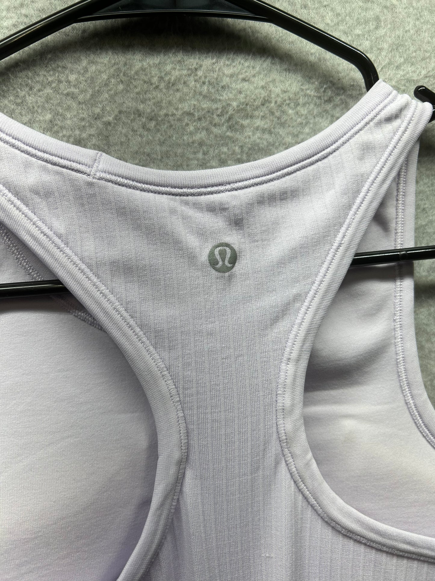 Lululemon Ebb To Street Racerback Crop Tank Top Size 6 Lavender Dew