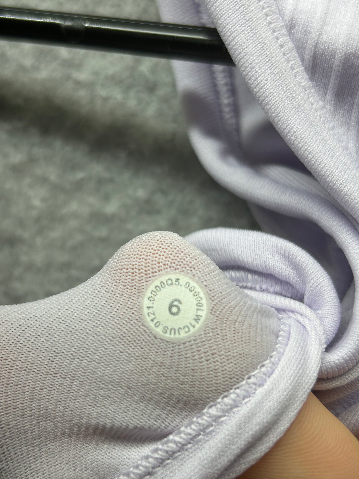 Lululemon Ebb To Street Racerback Crop Tank Top Size 6 Lavender Dew