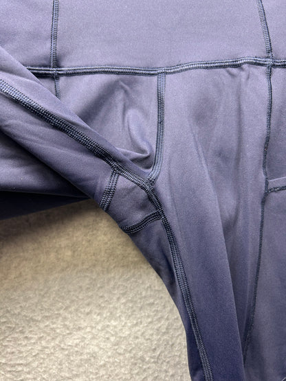 Lululemon Fast & Free Crop II Nulux 18" Size 2 Midnight Navy