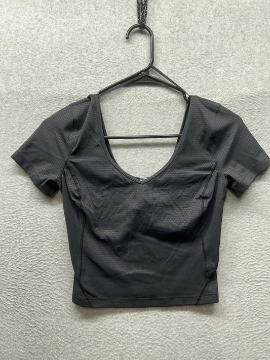 Lululemon Align T-Shirt Size 4 Polka Squat Emboss Black