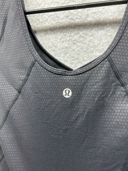 Lululemon Align T-Shirt Size 4 Polka Squat Emboss Black