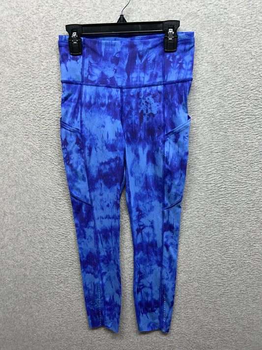 Lululemon Fast and Free Tight II 25" Size 4 Game Day Blue Multi