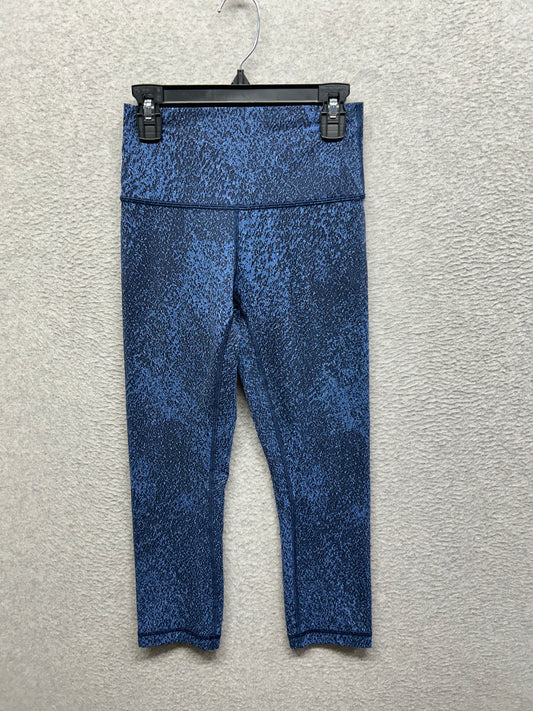 Lululemon Wunder Under Crop Luxtreme 21" Size 4 Mineral Deposit Lunar Eclipse Royal