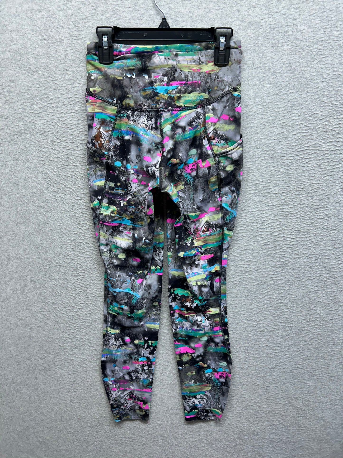 Lululemon Fast and Free High-Rise Tight 25" Size 4 (Square) Paint Drift Multi