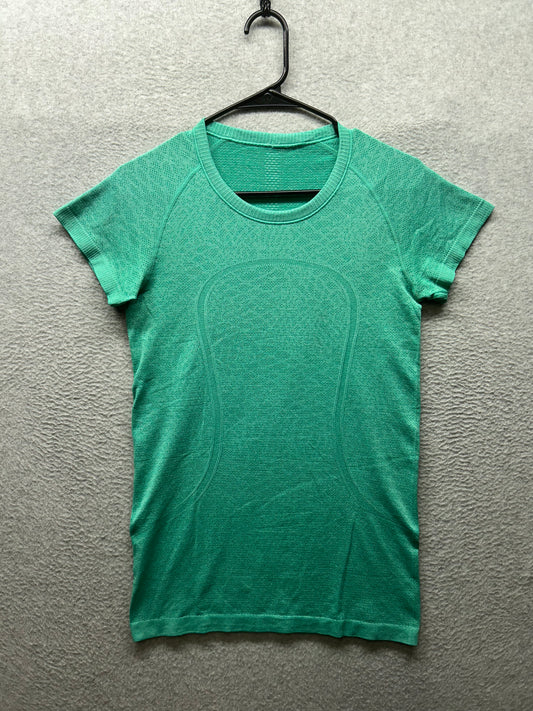 Lululemon Swiftly Tech Short Sleeve Crew Size 8 Heathered Jungle
