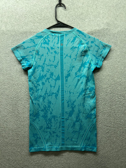 Lululemon Swiftly Tech Short Sleeve Crew Size 6 Heathered Cosmic Teal