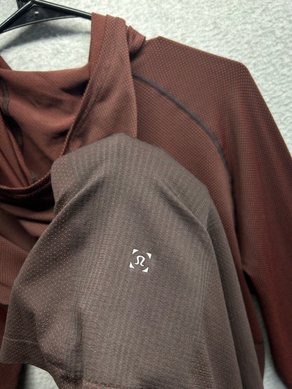 Lululemon Metal Vent Tech Hoodie 2.0 Size Large Magma / Sequoia