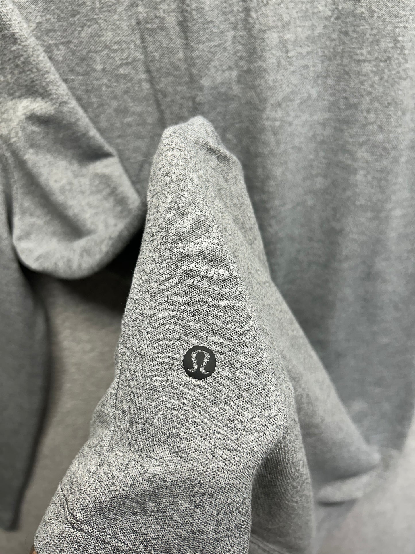 Lululemon Evolution Long Sleeve Polo Size Medium Heathered Gray