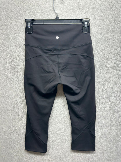 Lululemon In Movement Crop Everlux 19" Size 6 Black
