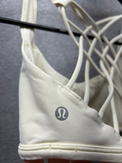 Lululemon Free to Be Bra Wild Size 4 Lemon Sorbet