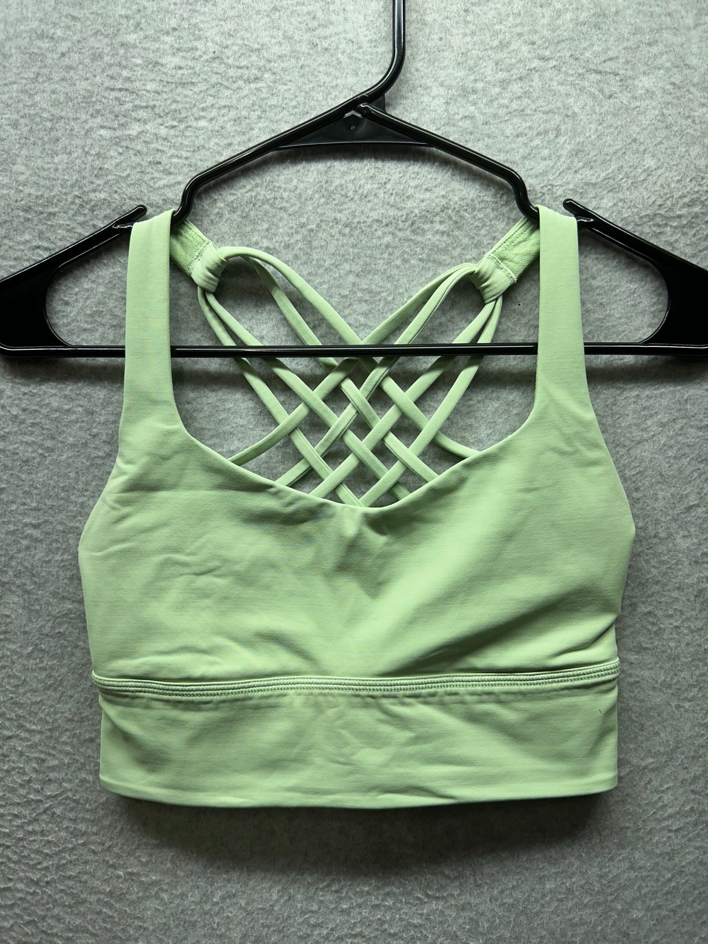 Lululemon Free to Be Longline Bra Wild Size 4 Creamy Mint