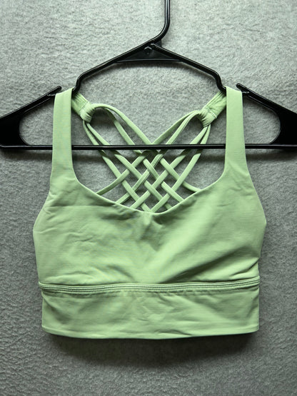 Lululemon Free to Be Longline Bra Wild Size 4 Creamy Mint