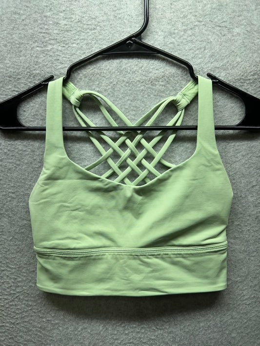 Lululemon Free to Be Longline Bra Wild Size 4 Creamy Mint