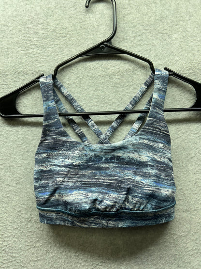 Lululemon Energy Bra Size 2 Aerial Drift Multi Black