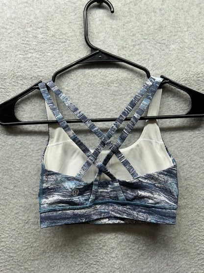 Lululemon Energy Bra Size 2 Aerial Drift Multi Black