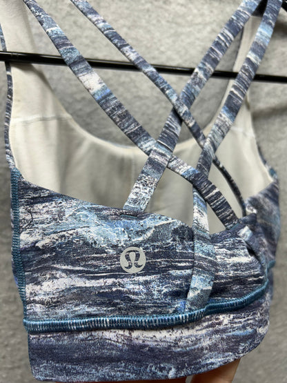 Lululemon Energy Bra Size 2 Aerial Drift Multi Black