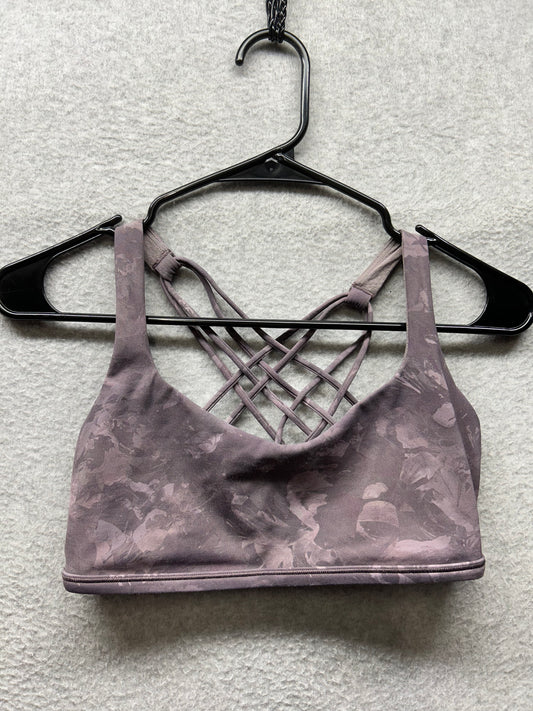 Lululemon Free To Be Bra Wild Size 8 Rejuvenate Dark Chrome Multi