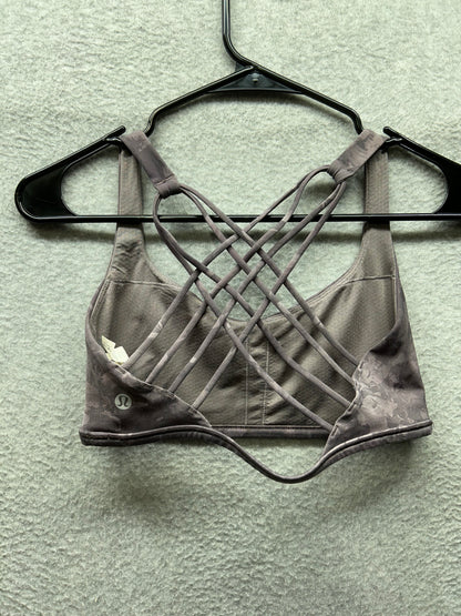 Lululemon Free To Be Bra Wild Size 8 Rejuvenate Dark Chrome Multi