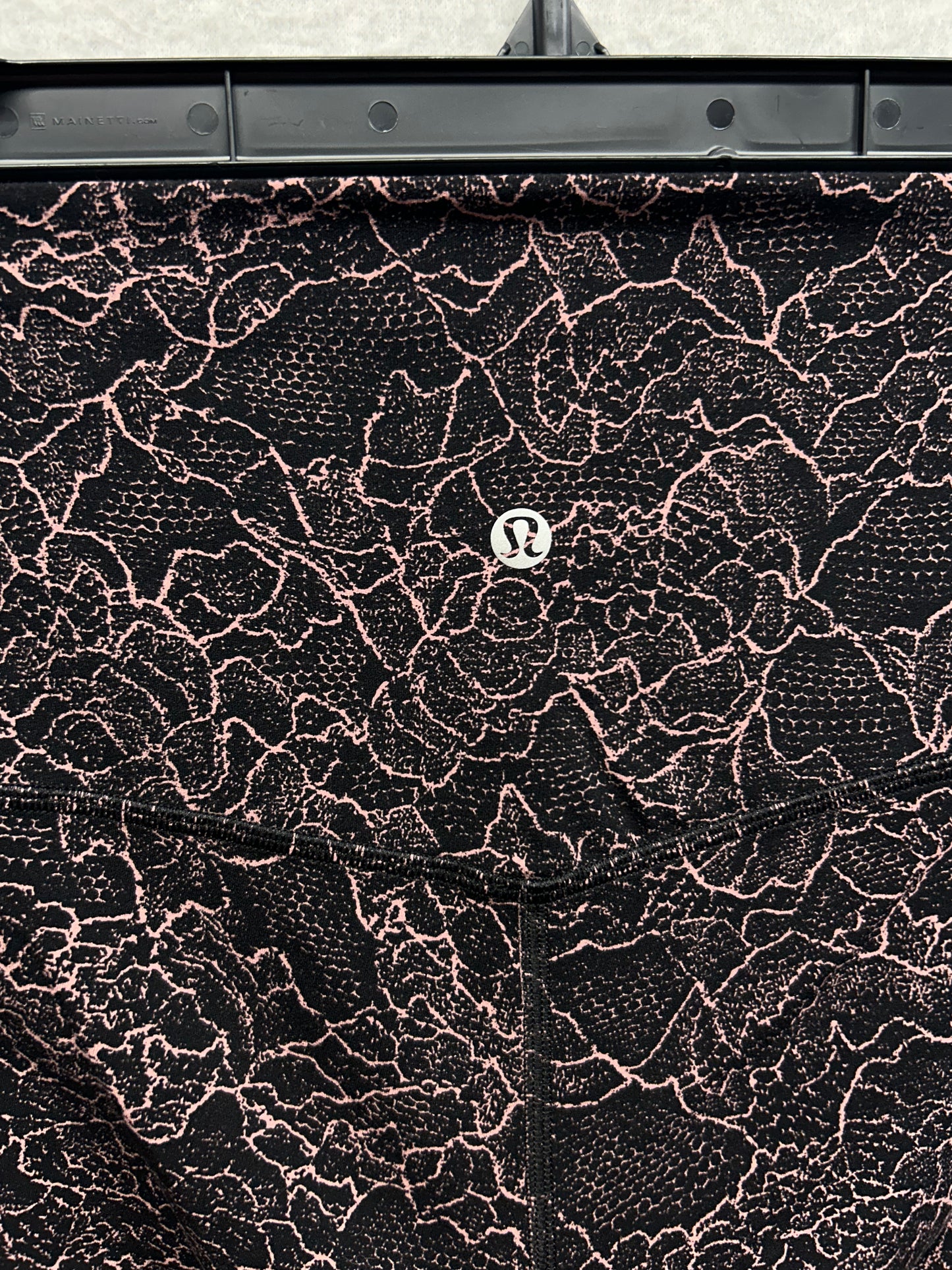 Lululemon Align Pant 28" Size 6 Lacescape Spanish Rose Black