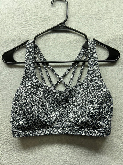 Lululemon Free To Be Serene Bra Size 10 Daisy Dust Alpine White Black