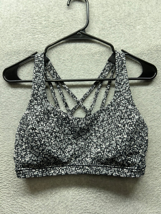 Lululemon Free To Be Serene Bra Size 10 Daisy Dust Alpine White Black