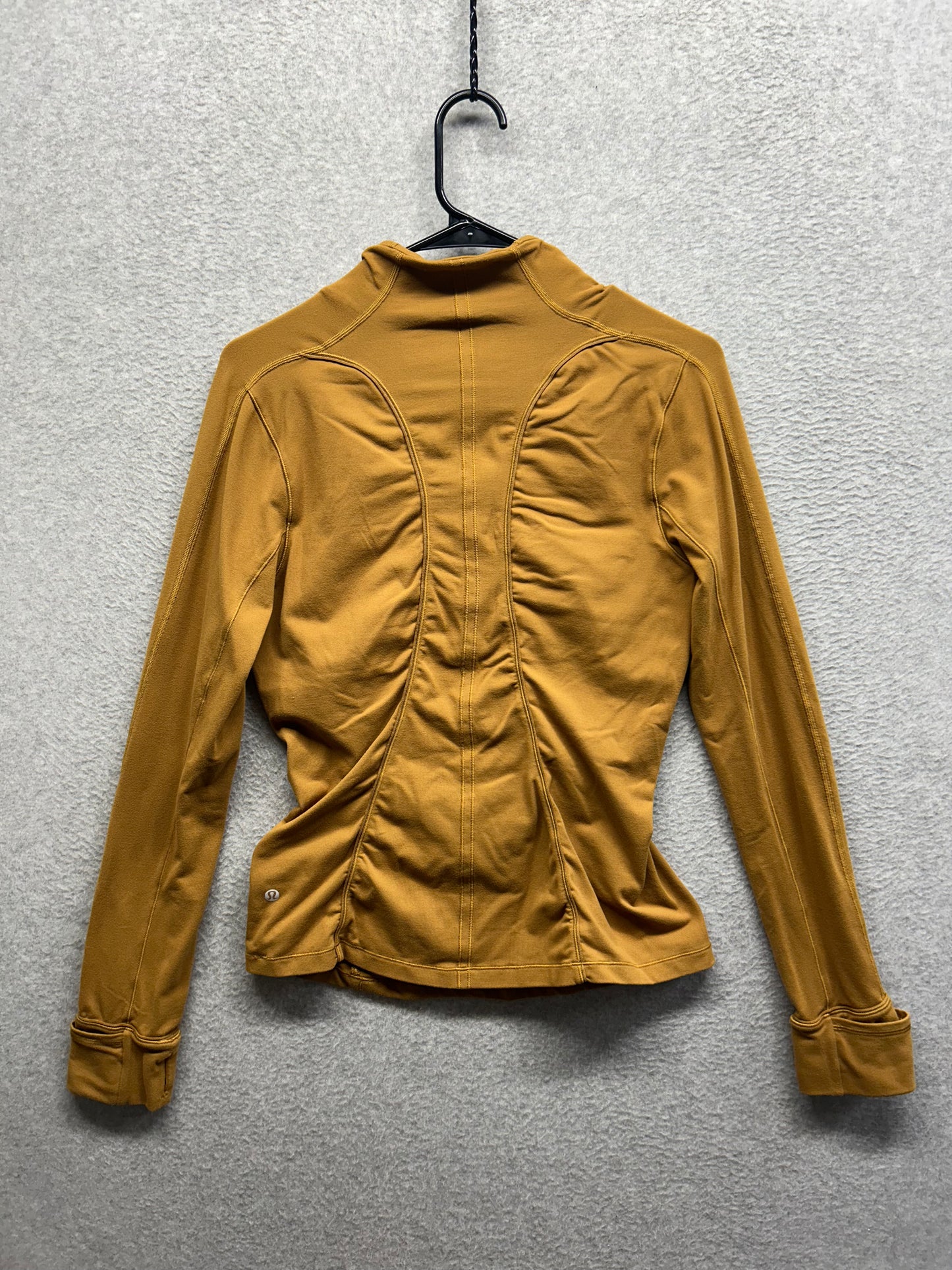 Lululemon Run Briskly 1/2 Zip Size 8 Spiced Bronze