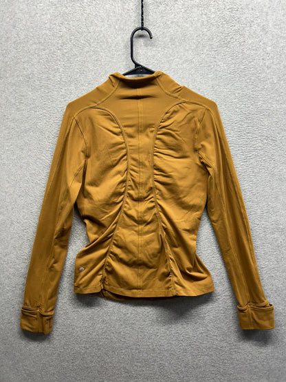 Lululemon Run Briskly 1/2 Zip Size 8 Spiced Bronze