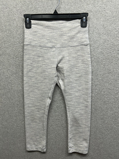 Lululemon Wunder Under Crop 21" Size 6 Wee Are From Space Nimbus Battleship