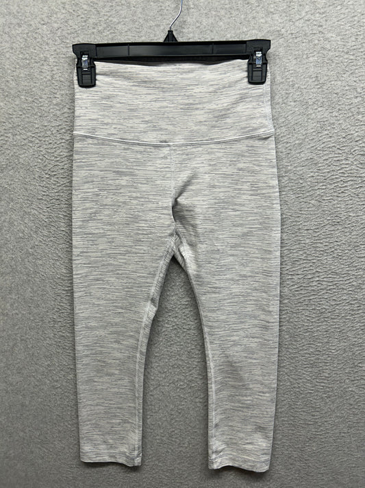 Lululemon Wunder Under Crop 21" Size 6 Wee Are From Space Nimbus Battleship