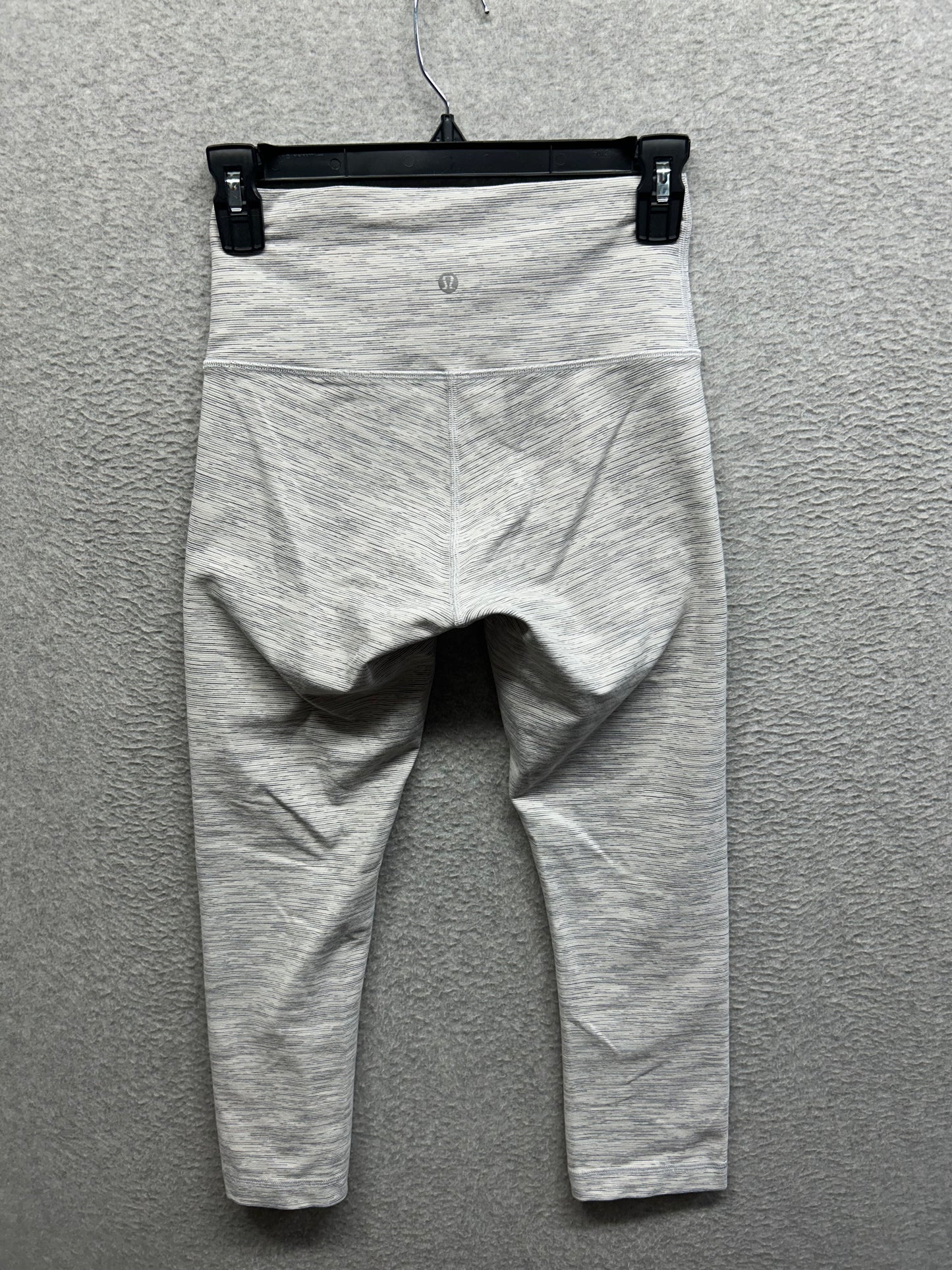 Lululemon Wunder Under Crop 21" Size 6 Wee Are From Space Nimbus Battleship