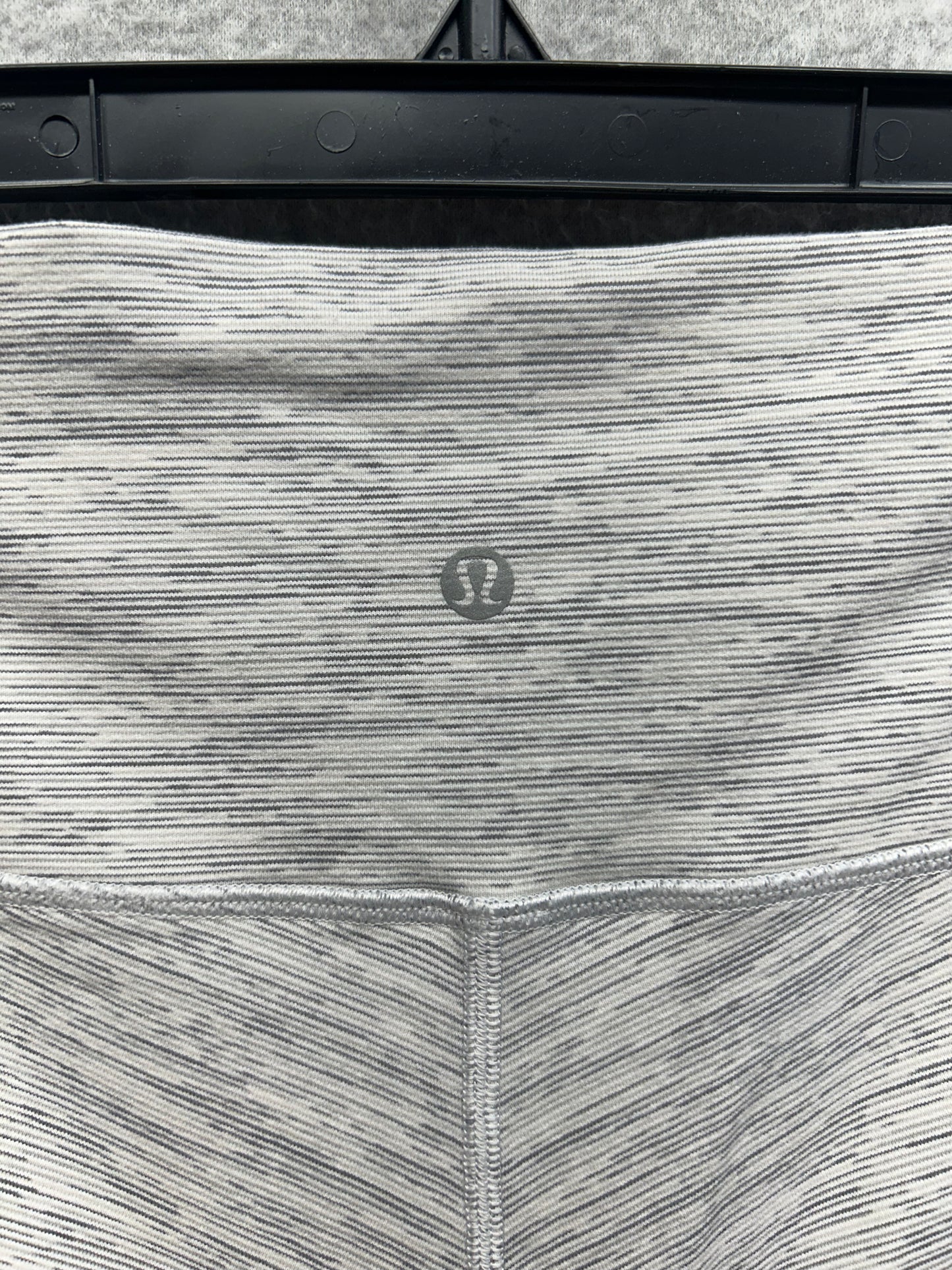 Lululemon Wunder Under Crop 21" Size 6 Wee Are From Space Nimbus Battleship