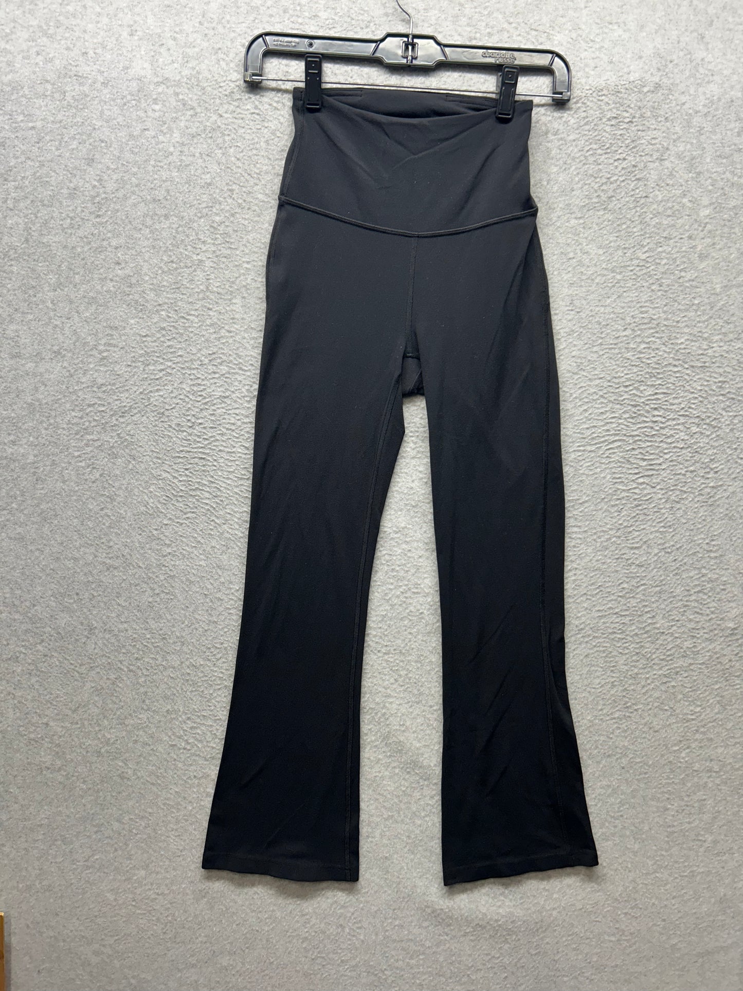 Lululemon Groove Super-High-Rise Flared Pant Nulu 27" Size 6 Black