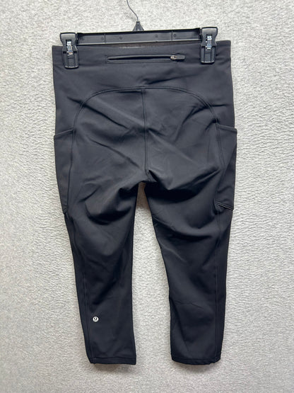 Lululemon Speed Up Crop 21" Size 6 Black