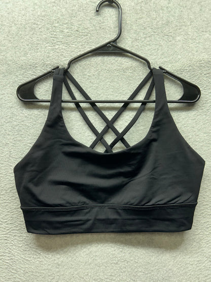 Lululemon Energy Bra Long Line Size 14 Black