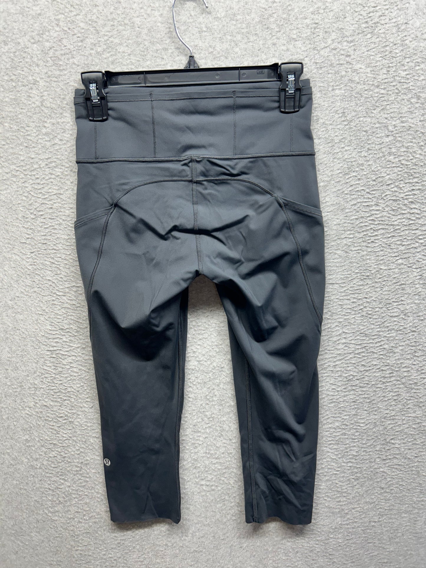 Lululemon Fast & Free Crop II 19" Size 6 Deep Coal