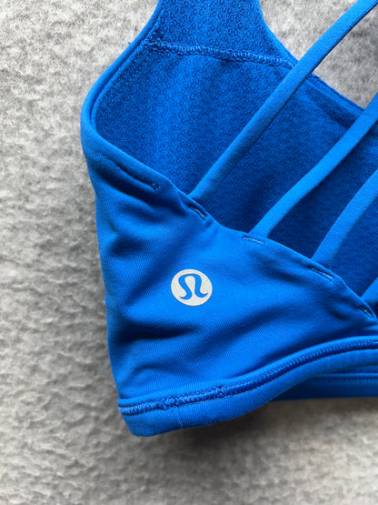 Lululemon Free to Be Bra Wild Size 6 Cerulean Blue