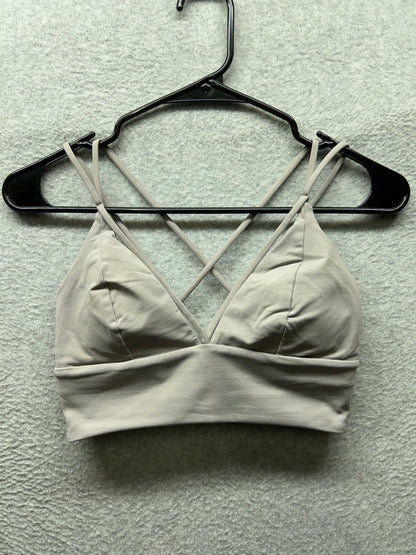 Lululemon Pushing Limits Bra Size 6 Dark Chrome