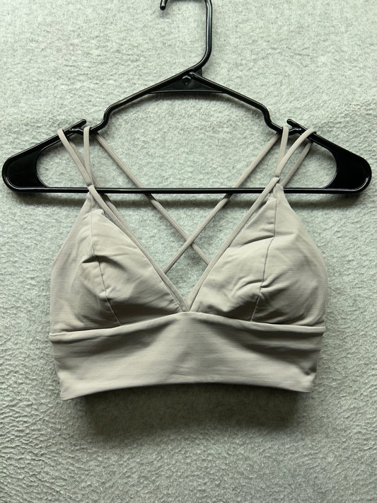 Lululemon Pushing Limits Bra Size 6 Dark Chrome