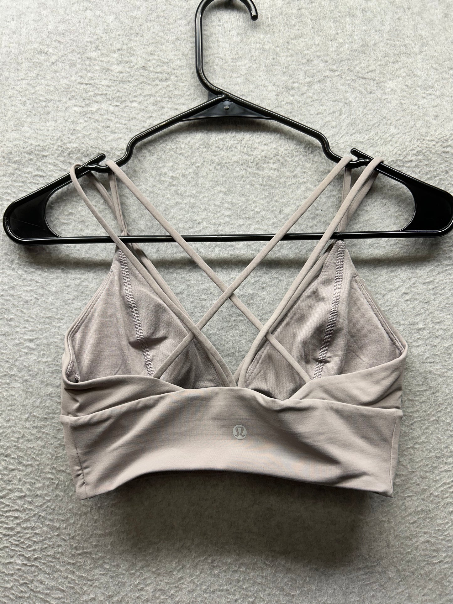 Lululemon Pushing Limits Bra Size 6 Dark Chrome