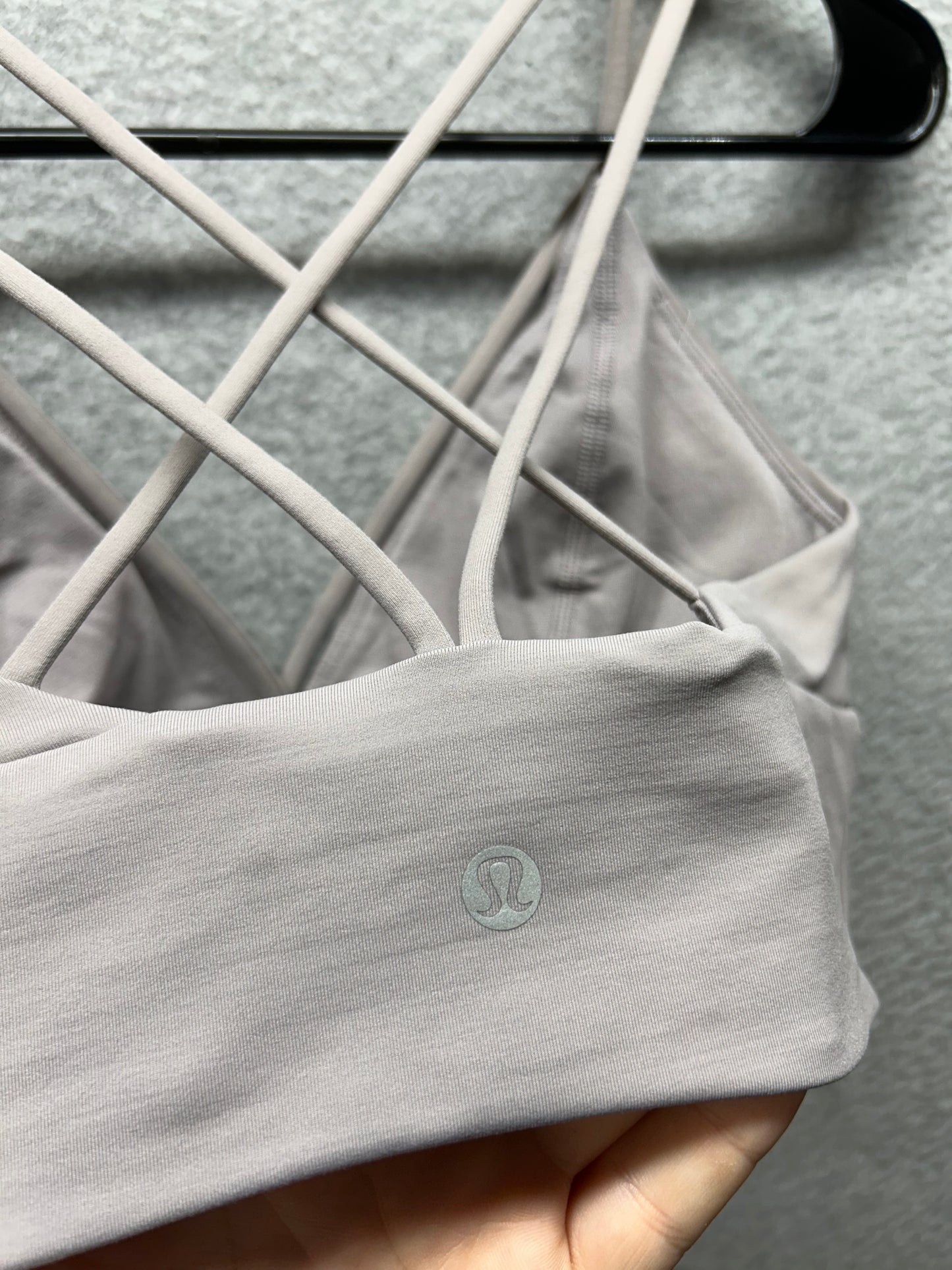 Lululemon Pushing Limits Bra Size 6 Dark Chrome