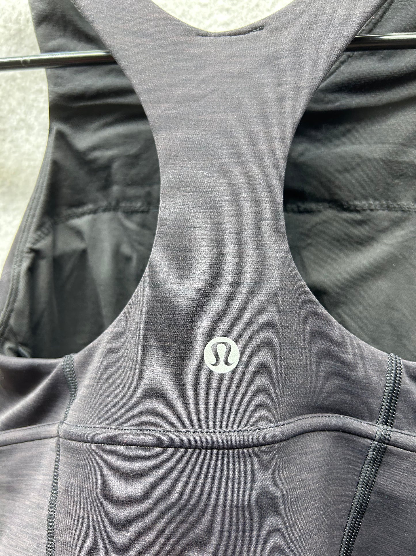 Lululemon Wunder Train Long-Line Bra Size 4 Heathered Black
