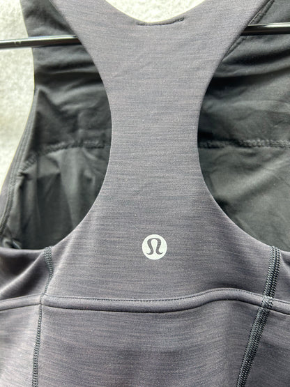 Lululemon Wunder Train Long-Line Bra Size 4 Heathered Black