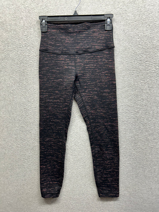 Lululemon Wunder Under Hi-Rise Luon 25" Size 6 Warp Speed Filtered Orange Electric Coral