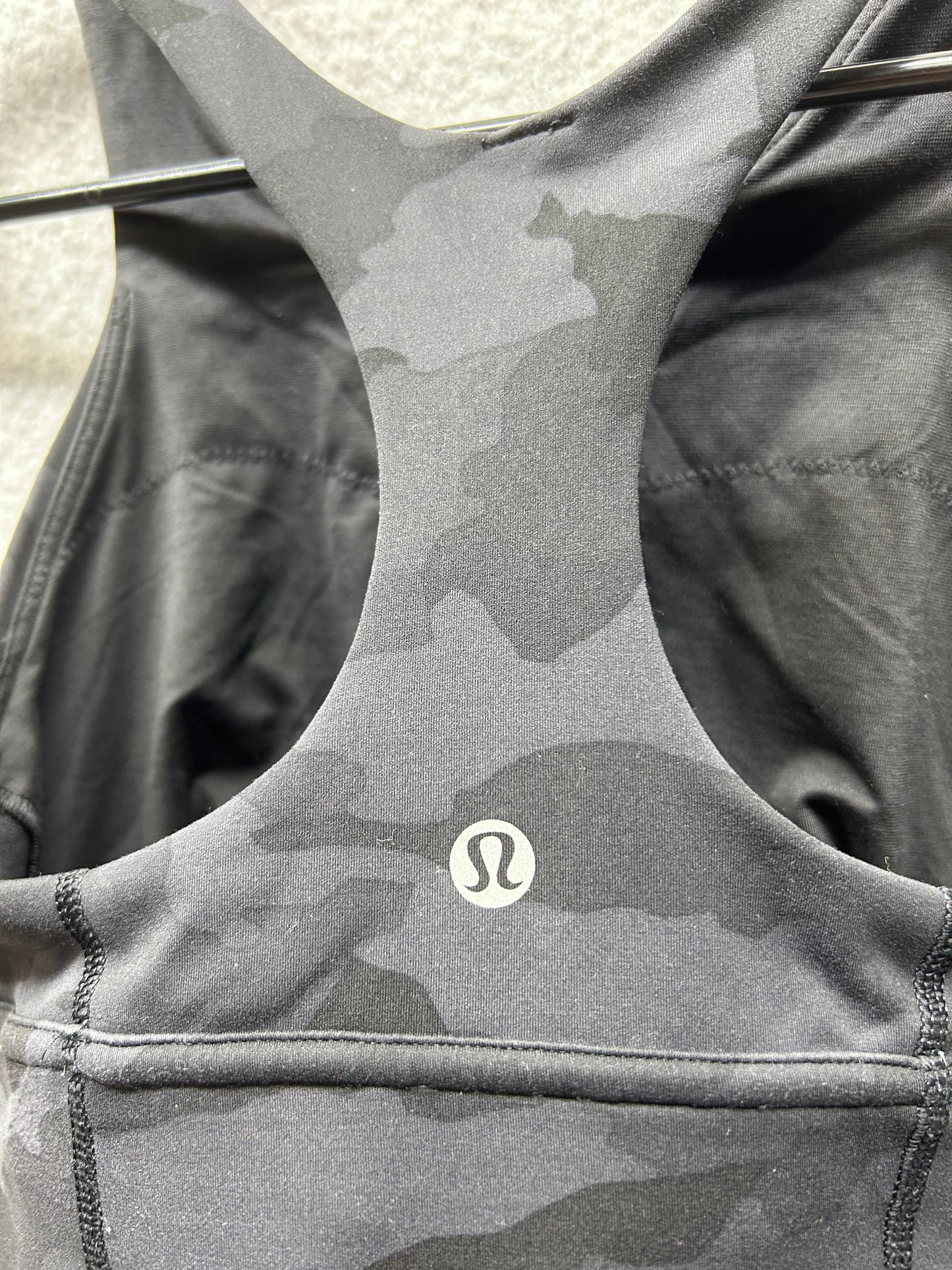 Lululemon Wunder Train Longline Bra Size 4 Heritage 365 Camo Deep Coal Multi