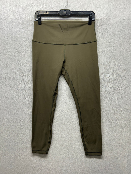 Lululemon Wunder Under Hi-Rise 7/8 Tight Full-On Luxtreme 25" Size 10 Dark Olive