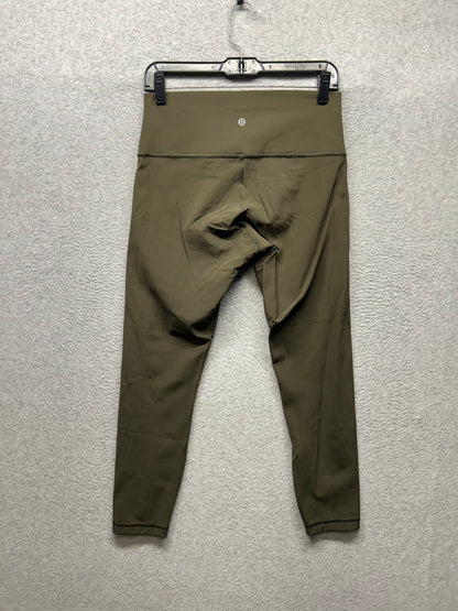 Lululemon Wunder Under Hi-Rise 7/8 Tight Full-On Luxtreme 25" Size 10 Dark Olive