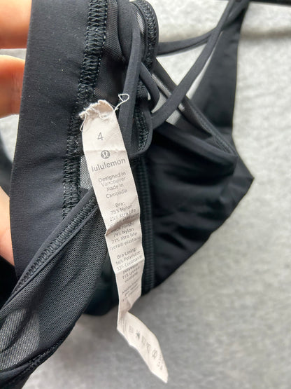 Lululemon Freely Flexed Bra Size 4 Black
