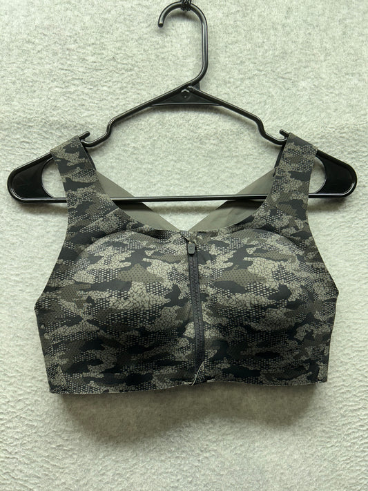 Lululemon Enlite Bra Weave Size 36C Collage Camo Mini Black Multi